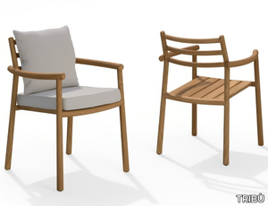 UKIYO - Teak garden chair with armrests _ TRIBÙ