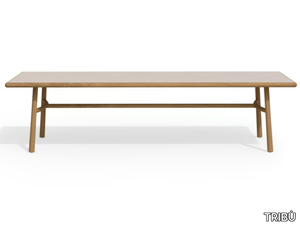 UKIYO - Rectangular teak garden table with ceramic top _ TRIBÙ