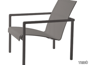 NATAL ALU - Garden Batyline® lounge chair with armrests _ TRIBÙ