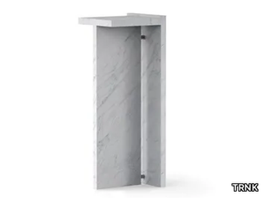 SEGMENT - Carrara marble coffee table / pedestal _ TRNK