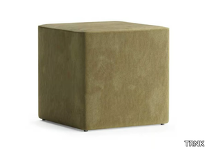 ANGLE - Upholstered square velvet pouf _ TRNK