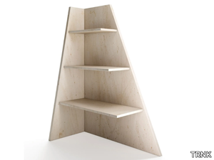 PRISM - Corner freestanding marble bookcase _ TRNK