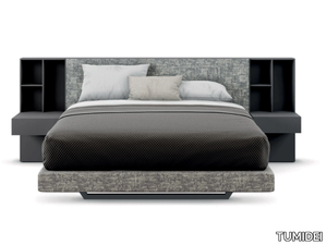 NEST - Fabric storage bed with upholstered headboard _ TUMIDEI