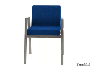 BABELA - Stackable chair with armrests _ Tacchini