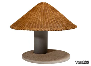 ALMA - Woven wicker table lamp _ Tacchini