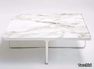 CAGE - Square marble coffee table _ Tacchini