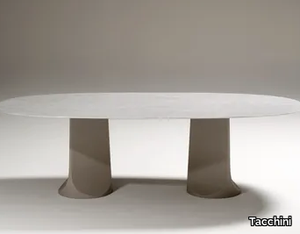 TOGRUL - Oval marble table _ Tacchini