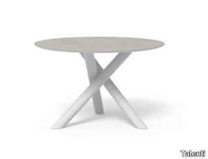 CORAL - Garden table in aluminum and top in porcelain stoneware _ Talenti