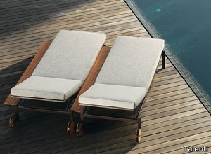 CASILDA - Recliner sun lounger with castors _ Talenti