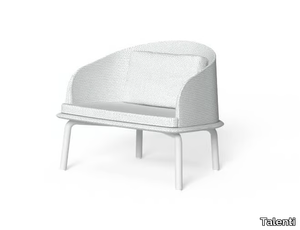 CLEOSOFT-ALU - Garden armchair with removable cover with armrests _ Talenti