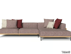 CLEOSOFT-WOOD - Modular fabric garden sofa _ Talenti