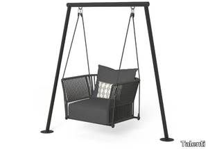 CLIFF - Hanging garden armchair with armrests _ Talenti