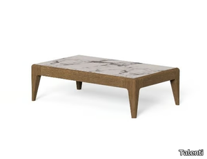 CRUISE TEAK - Rectangular porcelain stoneware coffee table _ Talenti