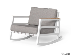 ALABAMA ALU - Rocking garden armchair with armrests _ Talenti