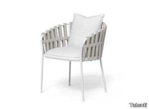 FRAME - Upholstered fabric garden chair with armrests _ Talenti