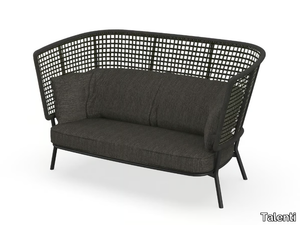 MOON ALU - High-back fabric garden sofa _ Talenti