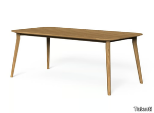 MOON TEAK - Rectangular HPL garden table _ Talenti