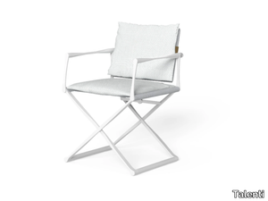 RIVIERA - Folding fabric garden chair with armrests _ Talenti