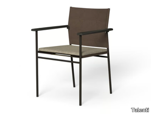 ALLURE - Fabric garden chair with armrests _ Talenti