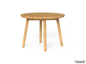 KAREN - Round teak garden table _ Talenti