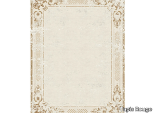 ORNATE STUCCO ANTIQUE WHITE - Rectangular handmade rug _ Tapis Rouge