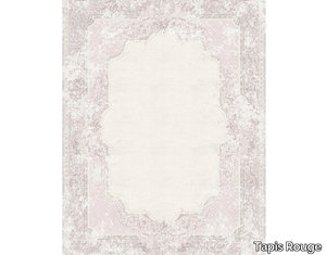 AUBUSSON VINTAGE DUSTY ROSE - Rectangular handmade rug _ Tapis Rouge