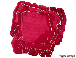 MAGENTA - Unusual shape hand-knotted rug _ Tapis Rouge