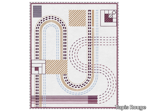 ABSTRACTION III.II - Handmade rectangular rug _ Tapis Rouge