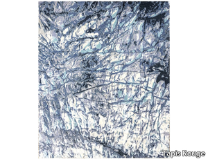 BLUE ICE GLACIER - Rectangular Hand-tufted rug _ Tapis Rouge