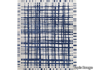 BROOKFIELD NAVY - Rectangular handmade rug _ Tapis Rouge