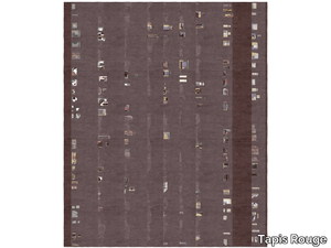 CAMARILLO FONDANT AU CHOCOLAT - Rectangular handmade rug _ Tapis Rouge