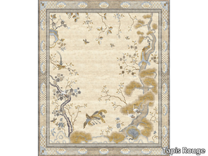 CHINESE PHEONIX CELESTE - Rectangular handmade rug _ Tapis Rouge