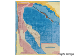 COMPOSITION I.I - Rectangular handmade rug _ Tapis Rouge