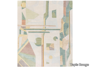 COMPOSITION IV - Rectangular handmade rug _ Tapis Rouge