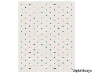 ELEMENTI BIANCO - Rectangular handmade rug _ Tapis Rouge