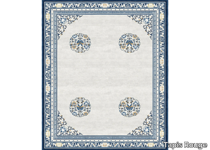 FLOATING LOTUS CLOUD GREY - Rectangular handmade rug _ Tapis Rouge