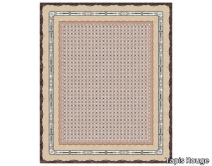 LELEU NOBLESSE LILIES - Rectangular handmade rug _ Tapis Rouge