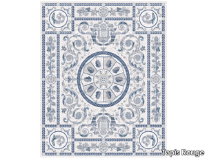 ROYAL ARFA BLUE - Handmade rectangular rug _ Tapis Rouge