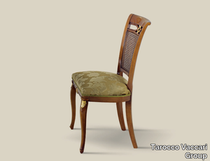 5481 - Fabric and wood chair with Vienna straw backrest _ Tarocco Vaccari Group