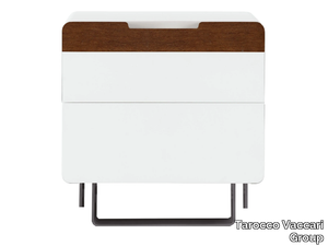 UN401-DI - Rectangular wooden bedside table with drawers _ Tarocco Vaccari Group