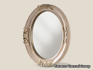 5470 - Oval framed wooden mirror _ Tarocco Vaccari Group