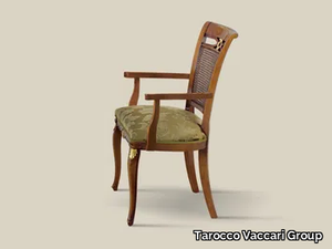 5482 - Fabric and wood chair with Vienna straw backrest _ Tarocco Vaccari Group