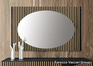 UN4821-SO - Oval framed wooden mirror _ Tarocco Vaccari Group