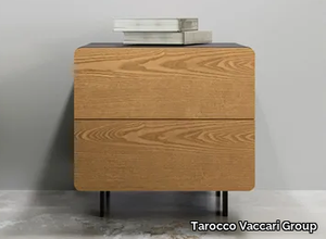 UN402-DI - Rectangular wooden bedside table with drawers _ Tarocco Vaccari Group