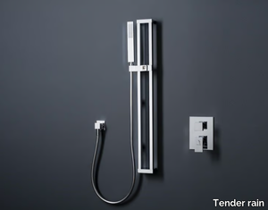 JETTO - Brass shower wallbar with hand shower _ Tender rain