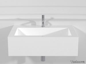 MODULO 1 PLTM1 - Wall-mounted Pietraluce® washbasin _ Technova