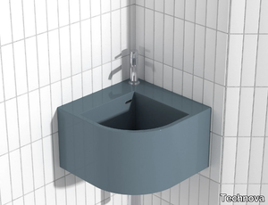 ANGLE LATMS - Wall-mounted corner Pietraluce® washbasin _ Technova