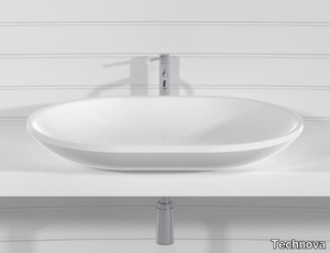 CONCA LATCO - Countertop oval Pietraluce® washbasin _ Technova