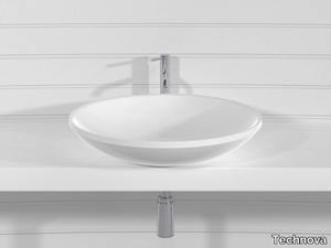 CONCA LATCT - Countertop round Pietraluce® washbasin _ Technova