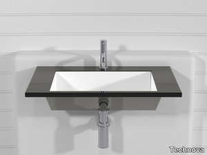 LINE LATML - Wall-mounted Pietraluce® washbasin _ Technova